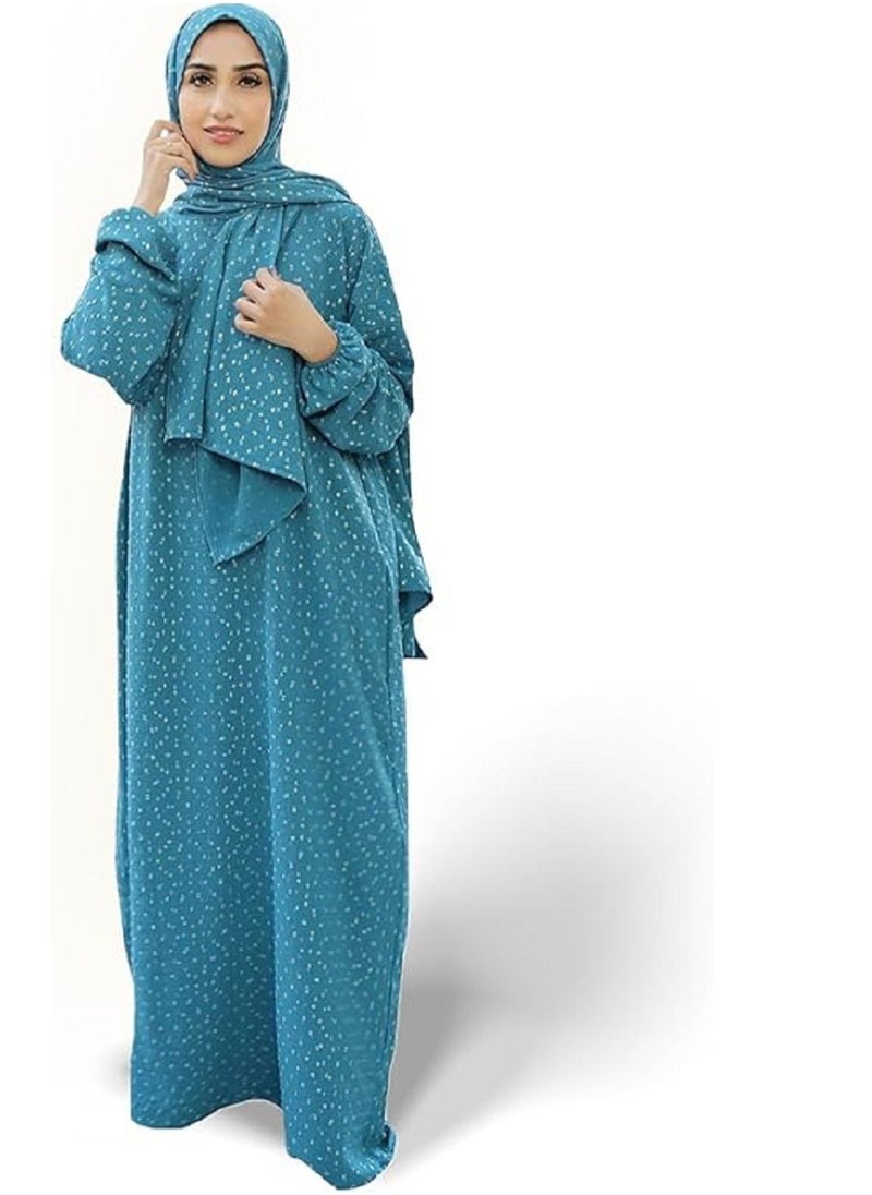 Generic - Isdal Dress for Women and Girls - Lycra - Blue - Image 1