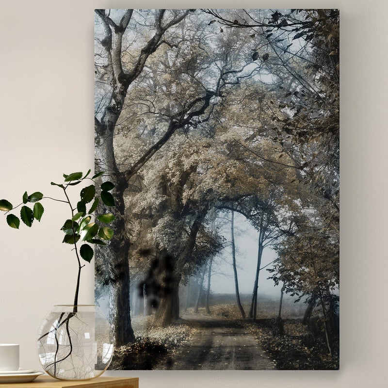 Renditions Gallery Canvas Nature Wall Art Modern Paintings & Prints Decor Romantic Secretive Forest Path Glam Artwork Wall Hanging for Bedroom Living Room Office Kitchen - 32"x48" LT06 - Image 4