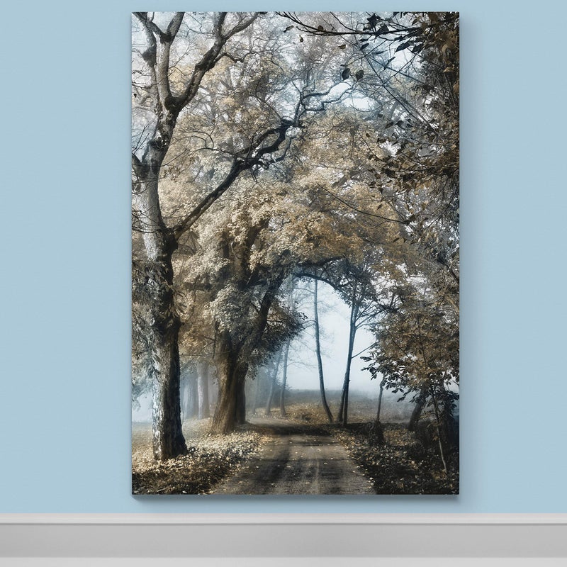 Renditions Gallery Canvas Nature Wall Art Modern Paintings & Prints Decor Romantic Secretive Forest Path Glam Artwork Wall Hanging for Bedroom Living Room Office Kitchen - 32"x48" LT06 - Image 2