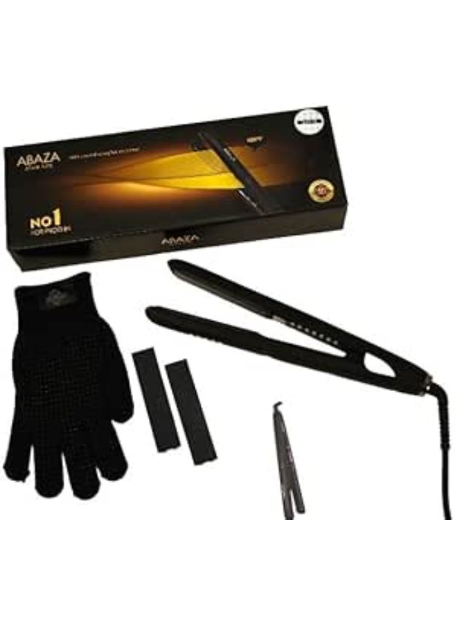 Hair Straightener (047-9) – Yellow Box – Fast Heating – Modern Design for Professional Styling - Image 1