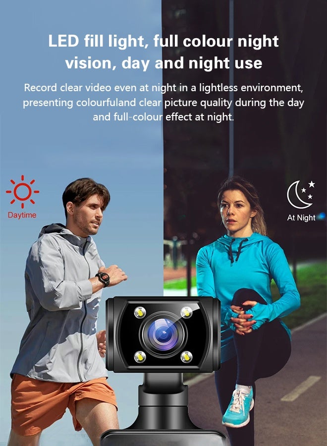 4K Ultra HD Action Camera, 180° Rotating WiFi Camera, Free 128GB Memory Card, Night Vision Wearable Camera, Rotatable Outdoor Video Recorder, Suitable for Sports Cycling Tour, VLOG, Travel Hiking  - Image 5