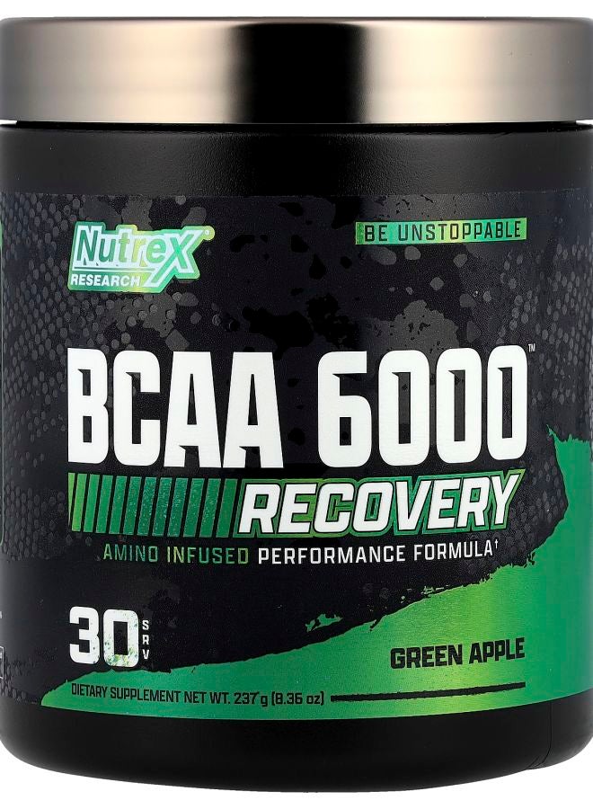 Nutrex Research BCAA 6000™ Recovery Green Apple 8.36 oz (237 g)