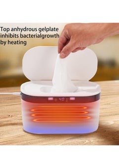 spa luxetique Baby Wipe Warmer, Large Capacity Wipes Dispenser, Diaper Wipe Warmer with Night Light, Wet Wipe Warmer 5 Modes of Temperature Heating Control Dual Heat for Baby's Comfort  - Image 2