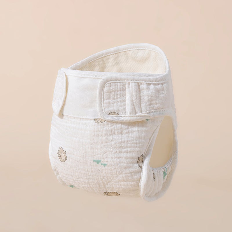Diapers Baby Organic Cotton Pure Cotton Mesh Double-Layer Gauze Washable Newborn Diaper Pants Baby Special Diaper Pocket - Image 4