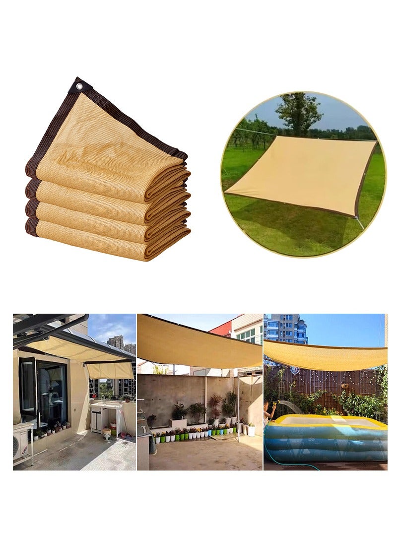 TAPIT 3mx4m Garden Sun Shade Sail, Outdoor Shade Cloth, Permeable Sunshade Net, UV Block Sunblock Net for Garden Patio, Greenhouse Shade Sails for Plants  - Image 1