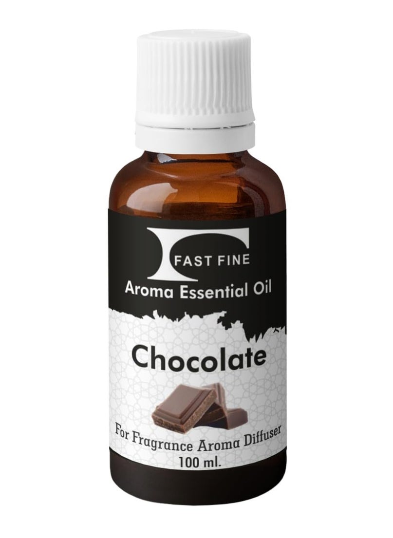 Fast Fine Fast Fine Diffuser Essential Aroma Oil Used for Air Electric Revitalizer Machine Use Home Office washroom Indoor Outdoor Chocolate 100ML  - Image 1