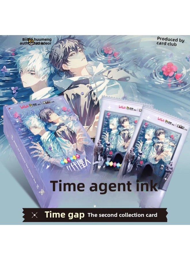null - Card Collection Agency Card Card Time Agent Time Gap Second 2 Bomb Collection Kagaoling Lu Guang Fragments-Color:Time Agent-animation Fun Card [full Box Of 8 Packs] - Image 1