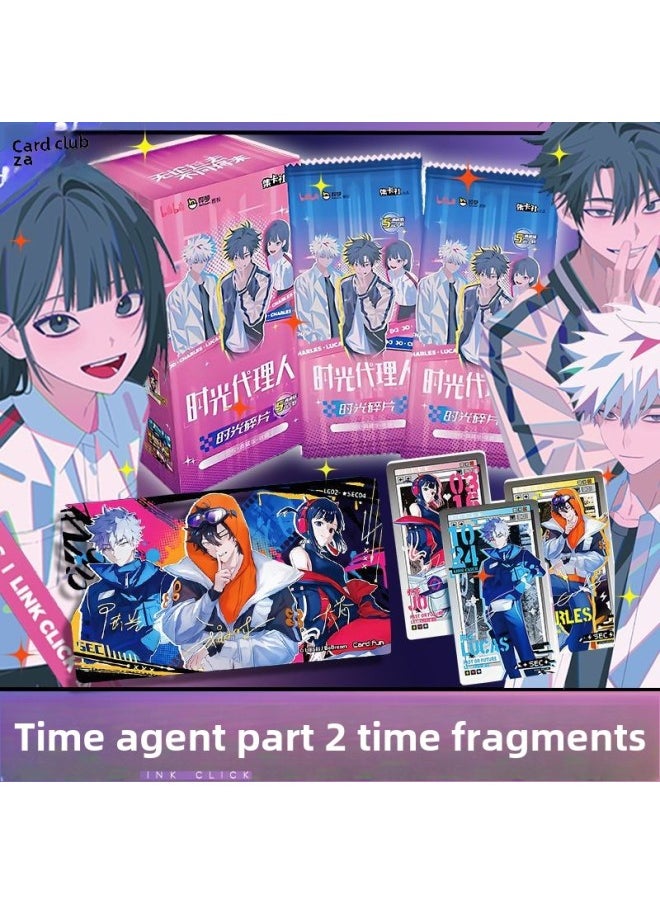 null - Card Collection Agency Card Card Time Agent Time Gap Second 2 Bomb Collection Kagaoling Lu Guang Fragments-Color:Time Agent-animation Fun Card [full Box Of 8 Packs] - Image 1