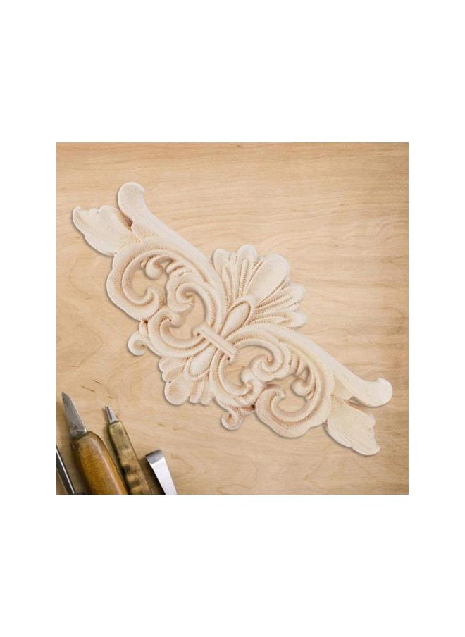 Generic - 2 Types Exquisite Craft Classical Wood Onlays Appliques, Wood Carved Applique, 2pcs Cabinet for Furniture Decoration Door Window for Hotel Decoration(167.5CM) - Image 1