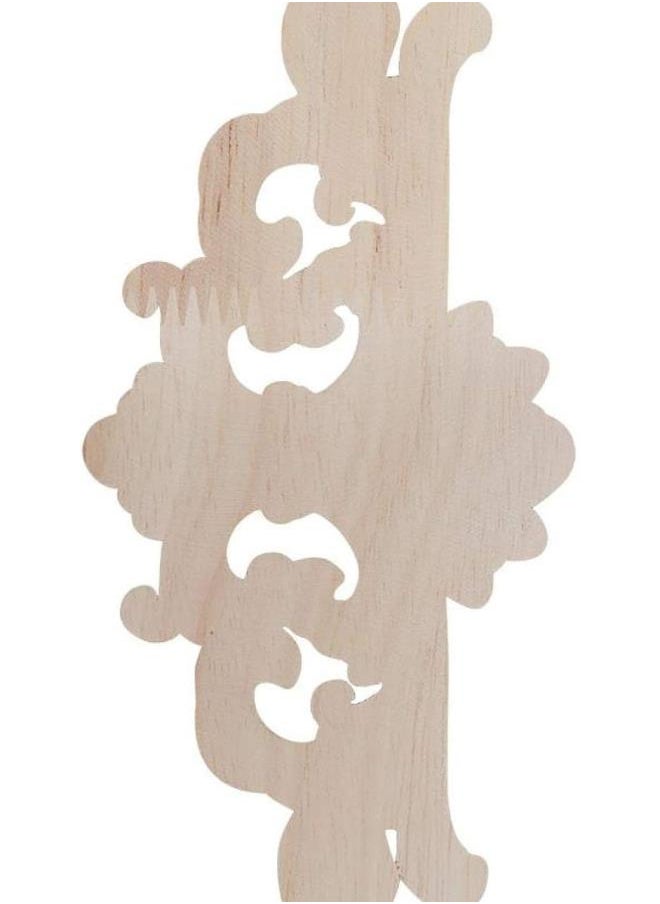 Generic - 2 Types Exquisite Craft Classical Wood Onlays Appliques, Wood Carved Applique, 2pcs Cabinet for Furniture Decoration Door Window for Hotel Decoration(167.5CM) - Image 1