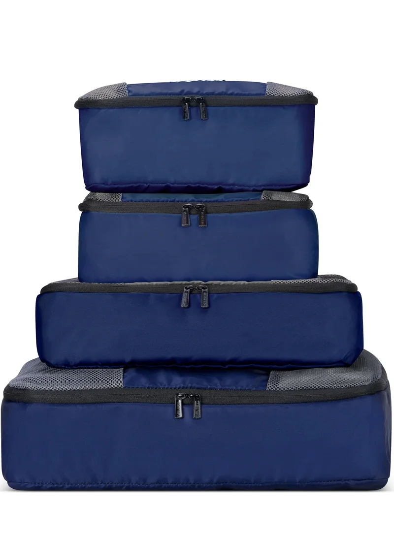 DELSEY Paris (ACCESSORY) Set of 4 Packing Cubes - Blue & Grey