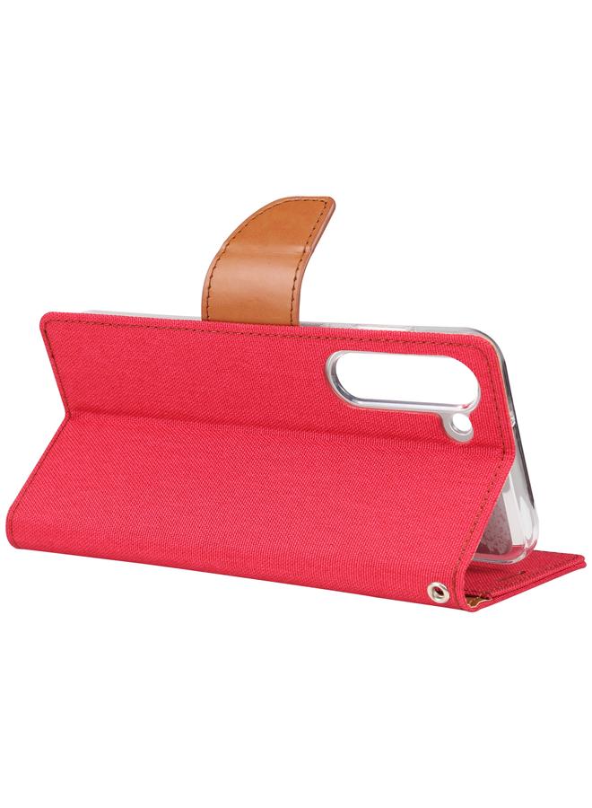 GOOSPERY Case For Samsung Galaxy S23 5G CANVAS DIARY Fabric Texture Flip Leather Phone Case - Image 3