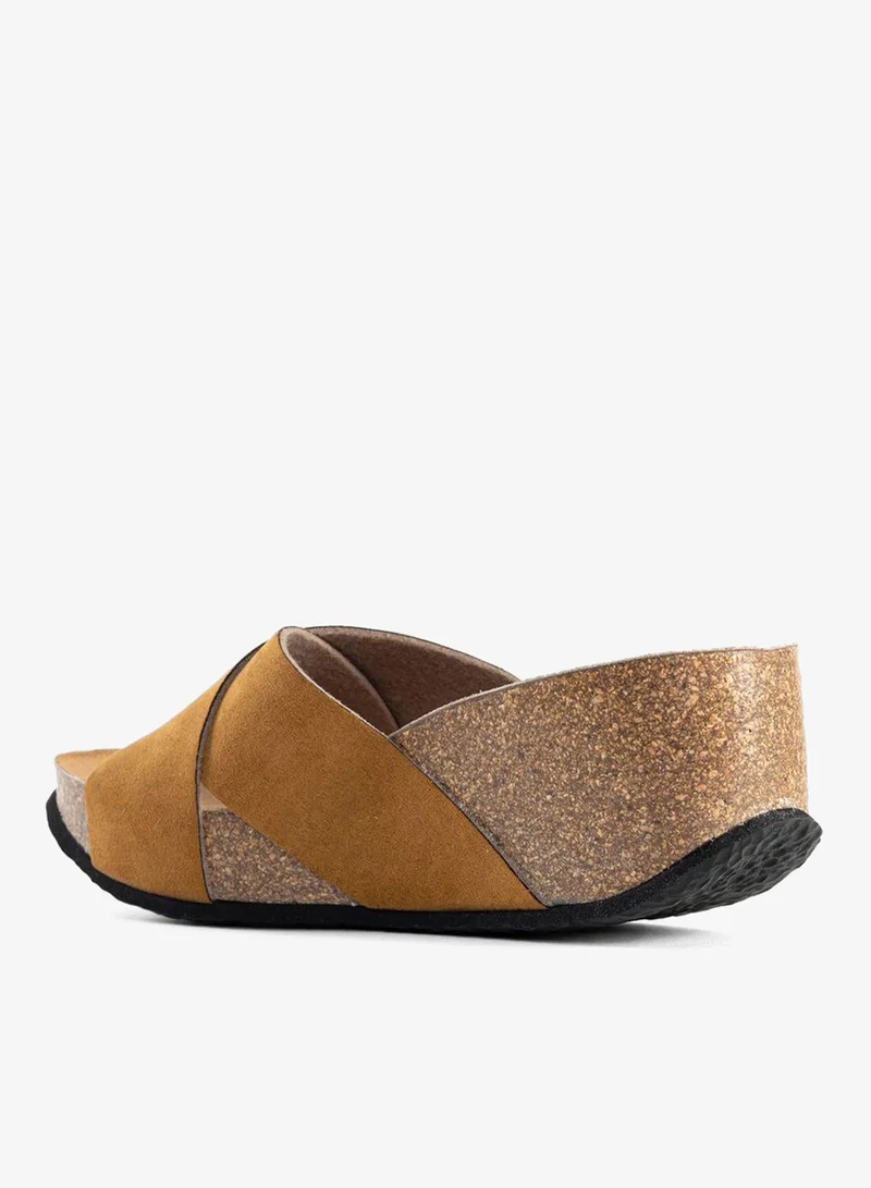 BAYTON  Liverpool X Strap Wedge Sandals for Women | Best Price UAE