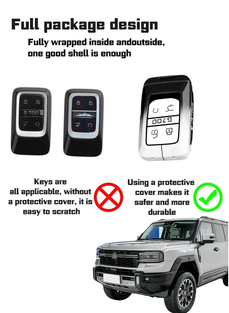 Jetour car key protector, suitable for the new Jetour G700 key protector, anti drop, wear-resistant, perfect all inclusive, precise matching - Image 2