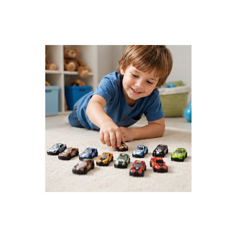 City Drive: Pull Back Toy Cars Set of 20 for Boys - Image 3
