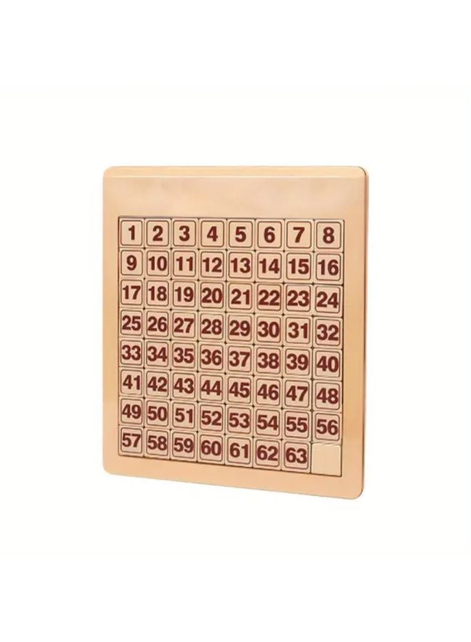 Magnetic 8x8 Digital Sliding Puzzle 3D Rounded Corners Brain Teaser Gift - Image 1