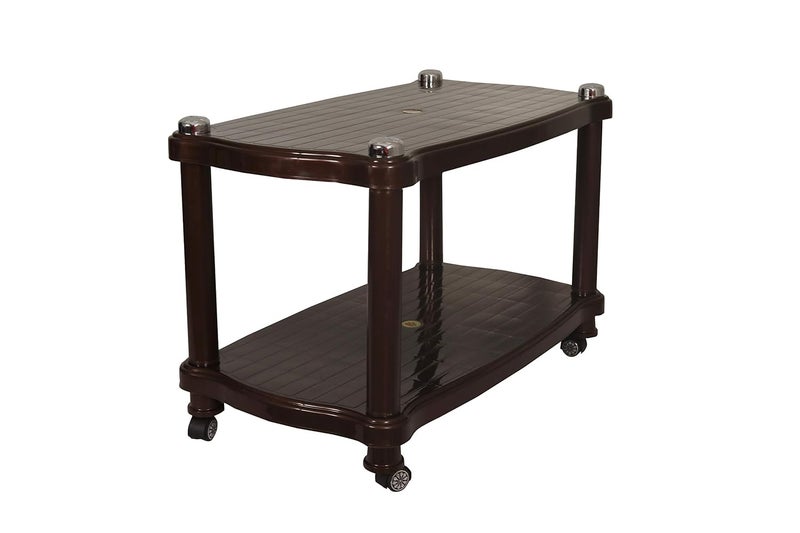 Prima 5011 Center Trolley Coffee TableTea TableTeapoy for Home Office Outdoor Cherry - Image 3