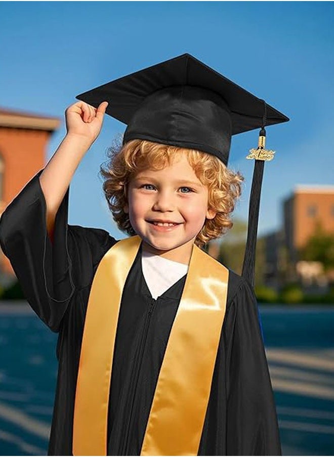 Preschool Kindergarten Graduation Gown Cap Set,Primary And Middle School Students Graduation Clothing Dress,Graduation Gown Cap Graduation Tassel And Sash For Child Size - Image 2