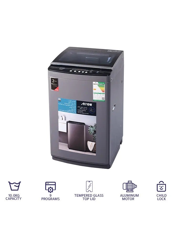 Arrow Automatic Washing Machine - Top Load - 10 KG - Light Gray - RO-11TLT - Image 3