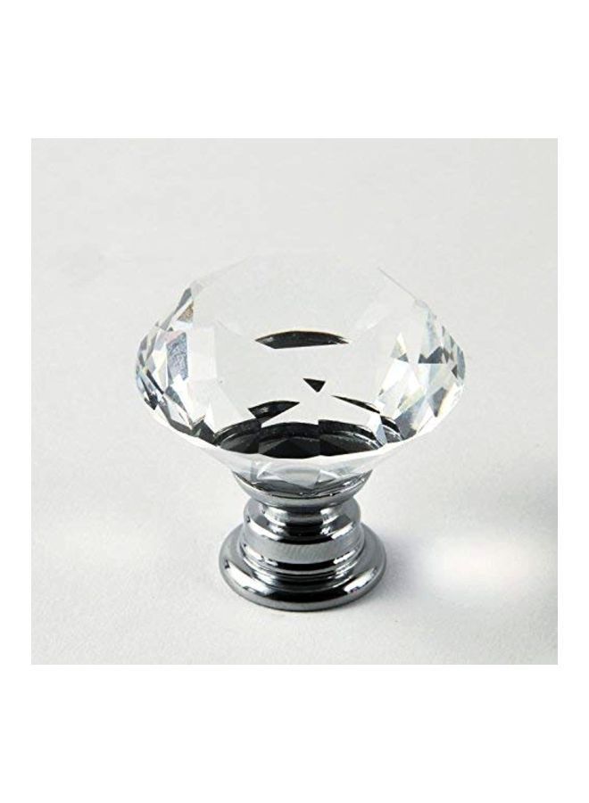 NIBEMINENT 12-Piece Diamond Shape Crystal Glass Knob Set Clear 1.8x1.1x0.6inch  - Image 4