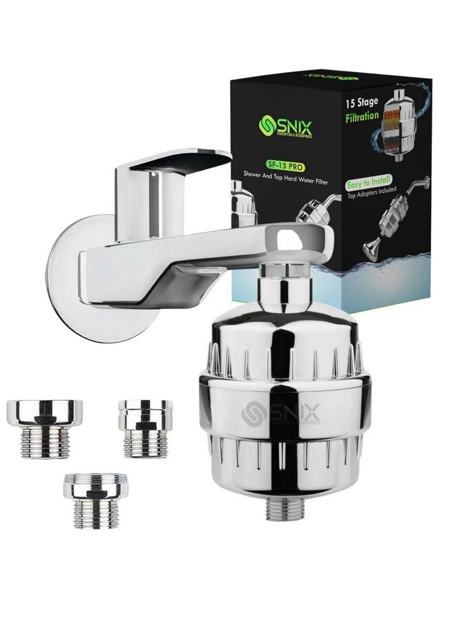 SNIX ESSENTIALS REDEFINED Shower Filter Water Softener for Bathroom | Hard Water Softener for Tap Improves Water Quality | Tap Adaptors Included - Image 1