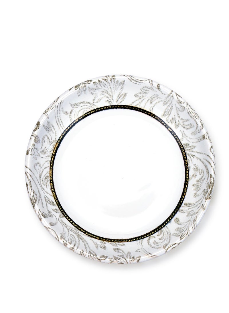 EDESSA وعاء تقديم دائري إيديسا سيراميك إيلانا 13 سم، أبيض (مجموعة من 1) - Image 2