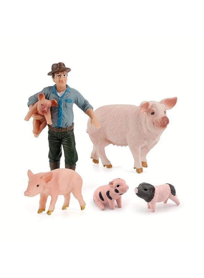 Pig Group Simulation Farm Combination Set Model - Image 1