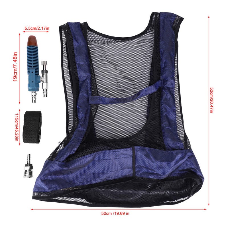 Eddy Tube Air Compressed Cooling Vest Waistcoat 35 SCFM for Welding Protection - Image 3