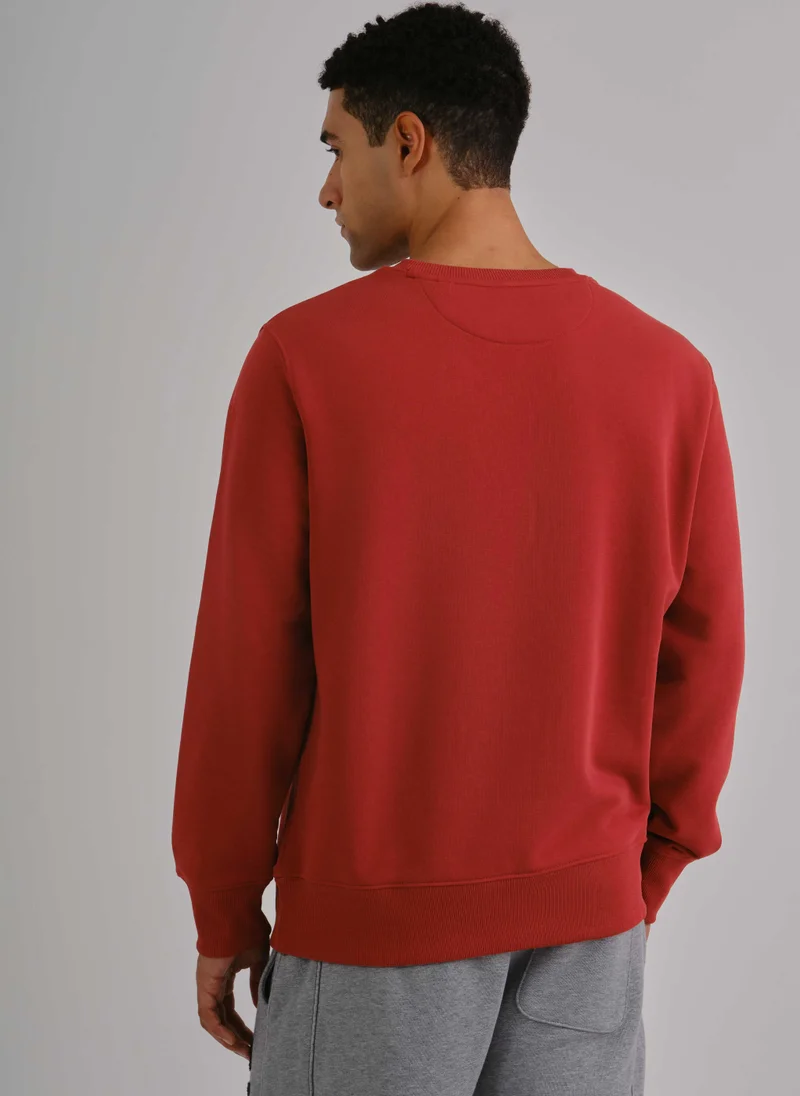 غانت Gant Regular Fit Shield C-Neck Sweat