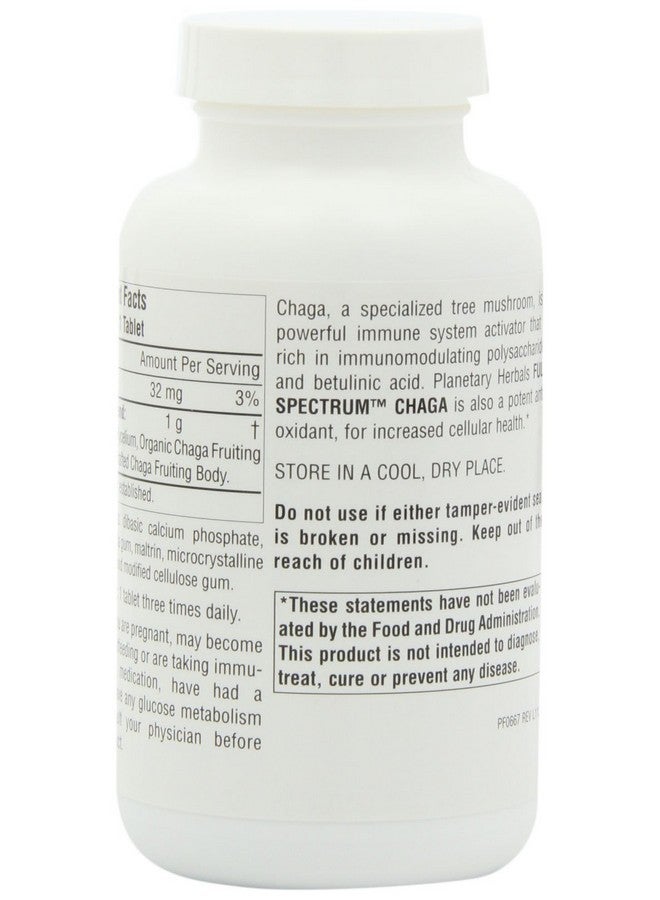 PLANETARY HERBALS Chaga Full Spectrum Enhance Cellular Immunity 120 Count (Pack Of 1) - Image 5