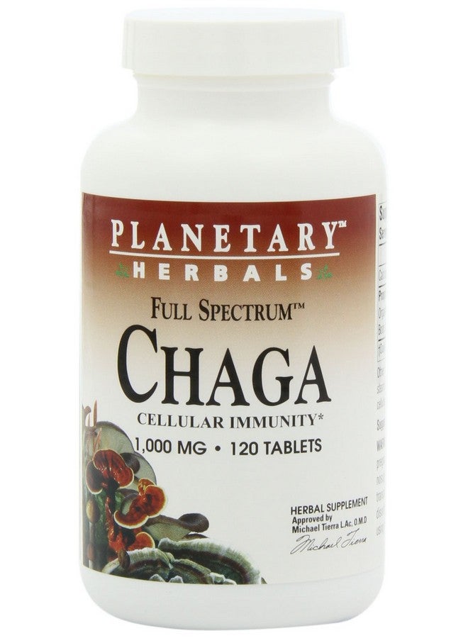 PLANETARY HERBALS Chaga Full Spectrum Enhance Cellular Immunity 120 Count (Pack Of 1) - Image 1