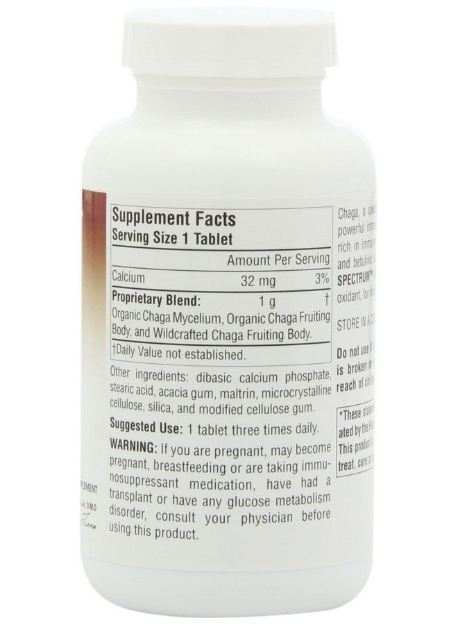 PLANETARY HERBALS Chaga Full Spectrum Enhance Cellular Immunity 120 Count (Pack Of 1) - Image 4