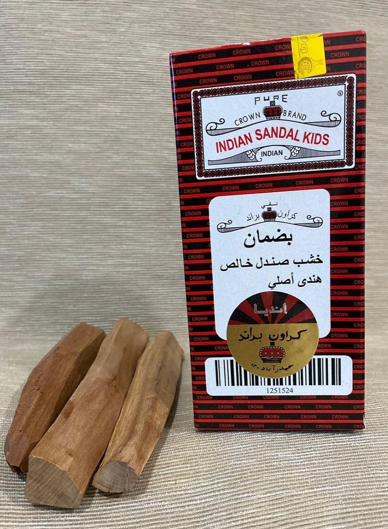 Indian Sandal wood 100 Gram Sticks Scented Processed Mysore Natural Chandan Lakdi for Pooja Tilak Havan & Beauty - Image 1