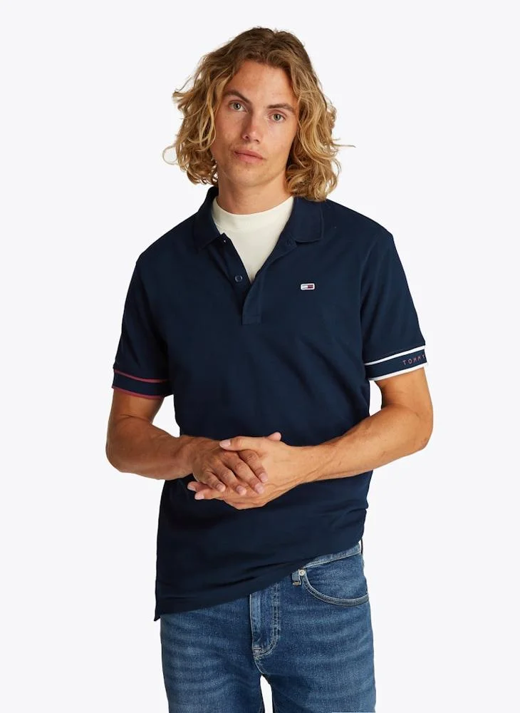 TOMMY JEANS Flag Cuff Polo