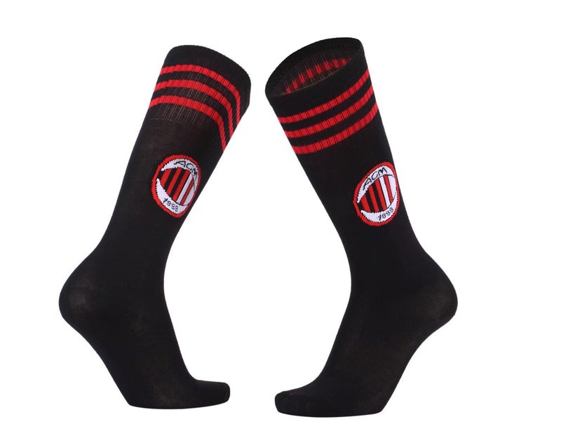 Summer Thin Football Socks Unisex Kids Quick-Dry Training AC Black 