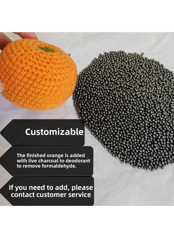 Wool Crocheted Car-mounted Central Control Ornaments Handmade Good Luck Ornaments With Branches Orange DIY Material Package Finished Products-Color:Orange Good Luck Material Pack Comes With Tools And Tutorials (not Finished Product), Non-magnetic And Non-slip
