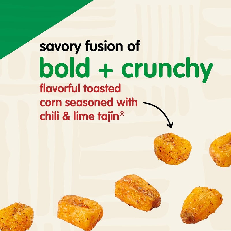 Snak Club Tajin Toasted Corn - Roasted Corn Nuggets with Chili and Lime Seasoning, 11 oz Resealable Bag - Image 4