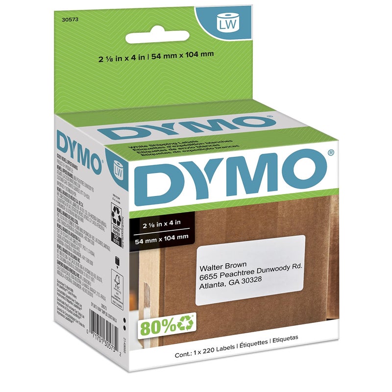 DYMO White Shipping Labels (30573) - Image 1