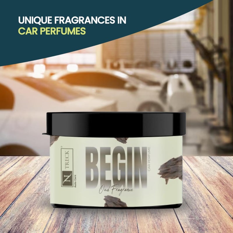 N Treck NTreck Begin Oud Fragrance Car Perfume | Long-Lasting Organic Car Air Freshener, Natural Odor Remover Refreshing Car Diffuser for Dashboard & Vents | Eco-Friendly for car Interior - Image 3