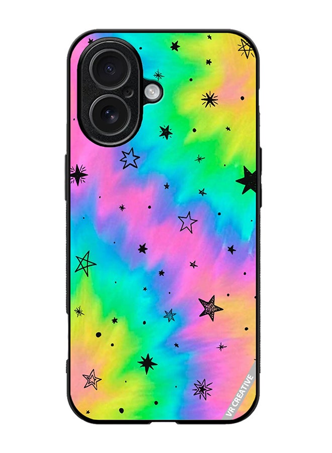 Protective Case Cover For Apple iPhone 17 Star Design Multicolour