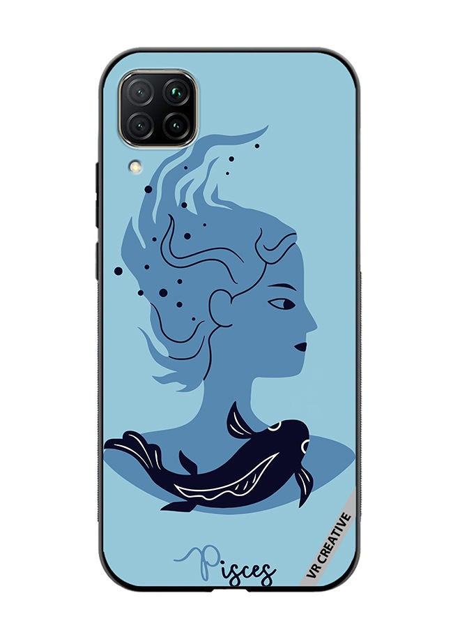VR CREATIVE Protective Case Cover For Huawei Nova 7i/P40 Lite Pisces Zodiac Sign 2 Design Multicolour - Image 1