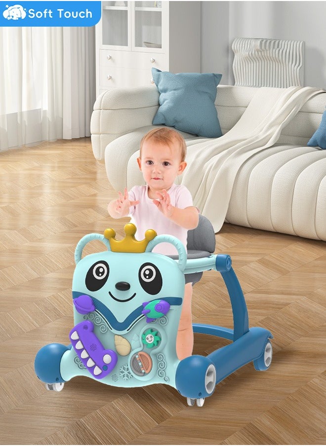 Soft Touch Baby Standing Walker 4 In 1 Foldable Music Baby Walker Toddler Trolley Baby Activity Center With Toys  - Image 4