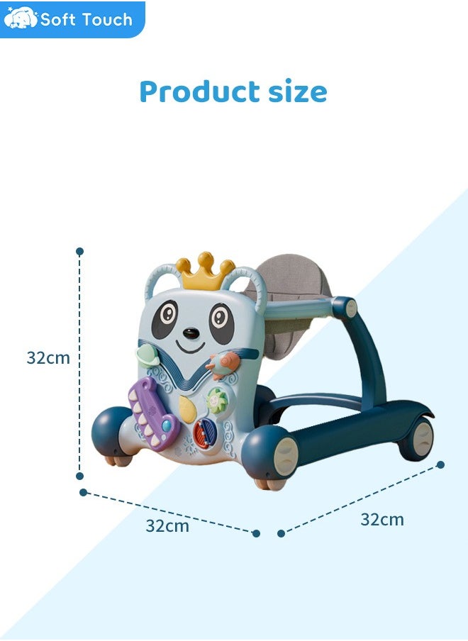 Soft Touch Baby Standing Walker 4 In 1 Foldable Music Baby Walker Toddler Trolley Baby Activity Center With Toys  - Image 3