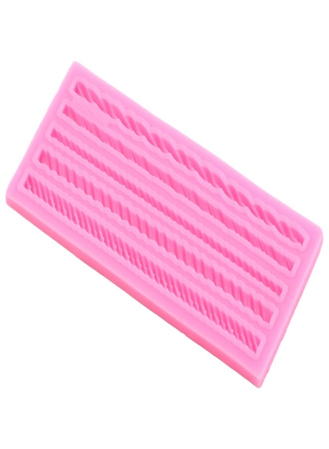 RFGHAC Hemp Rope Fondant Molds Rope Cake Decorating Silicone Mold for Cupcake Topper Chocolate Candy Gum Paste Polymer Clay Set Of 2 - Image 5