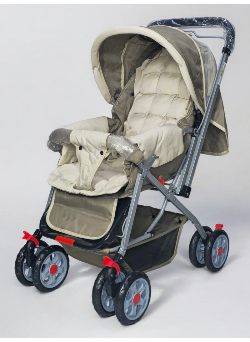 BABYCARA Baby Stroller Pram 0-3 Years Reversible Handle Light Weight Canopy - Image 1