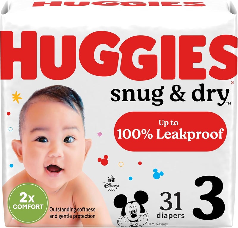 HUGGIES حفاضات هاجيز سنغ & دراي للأطفال، الحجم 3 - Image 1