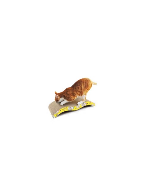 Cat Scratcher Cardboard Cat Scratch Pad with Premium Scratch Textures Design Durable Cat Scratching Pad Reversible