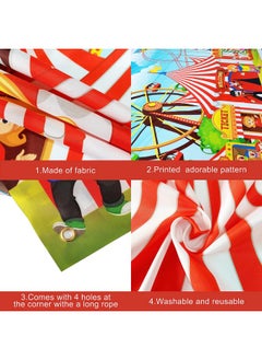 KATCHON XtraLarge, Carnival Backdrop for Carnival Decorations - 72x44 Inch | Circus Theme Party Decorations | Carnival Banner, Carnival Theme Party Decorations | Circus Theme Party Decorations | Circus Banner  - Image 4
