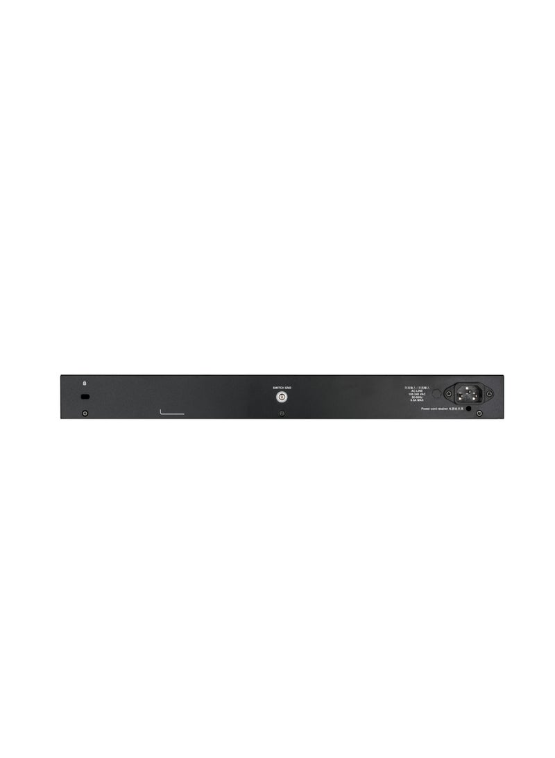 دي لينك DGS-1250-28XMP D-Link 24 Ports 10/100/1000 Mbps PoE + 4 Ports 10G SFP+ Smart Managed Switch, 370W PoE budget. (802.3af/802.3at support) (DGS-1250-28XMP) - Image 3