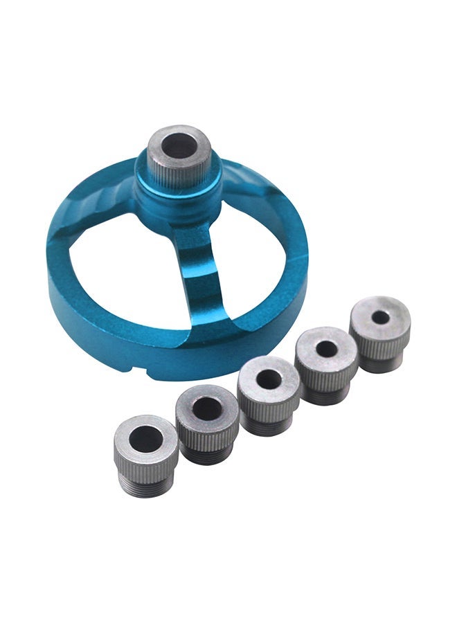 NIBEMINENT Punching Tool Locator Wood Working Drill Guide Kit Multicolour 8.70x6.3x8.6cm - Image 1